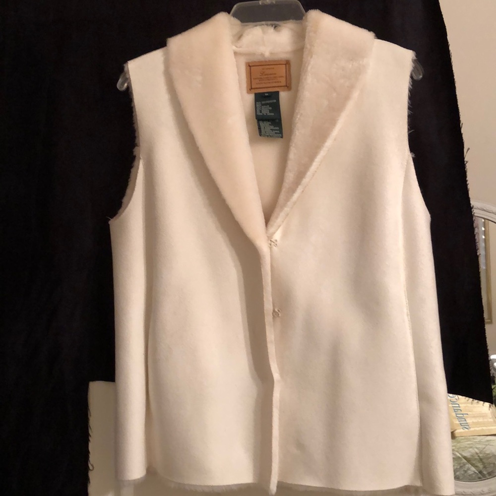 Ralph Lauren white vest—outerwear Size M